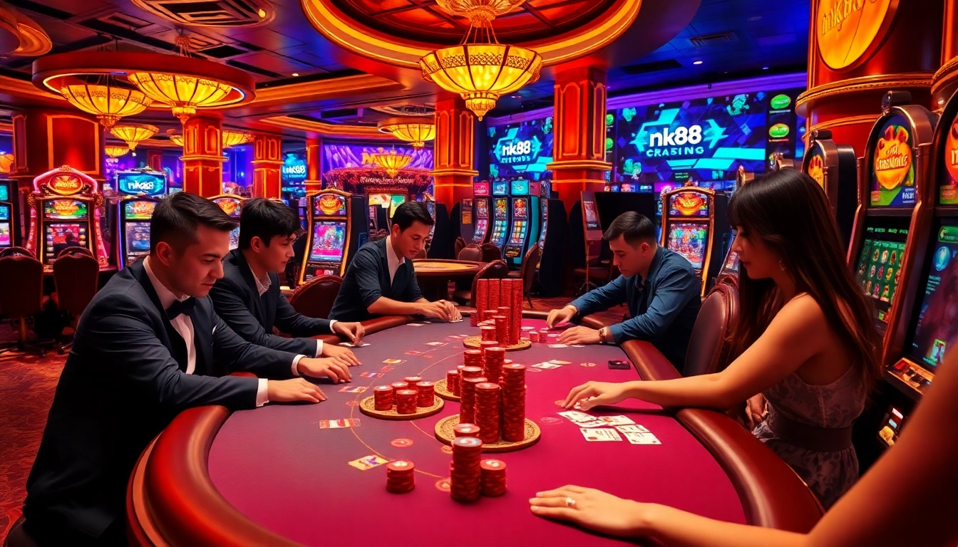 Experience the thrill of nk88 as players engage with exciting casino games.