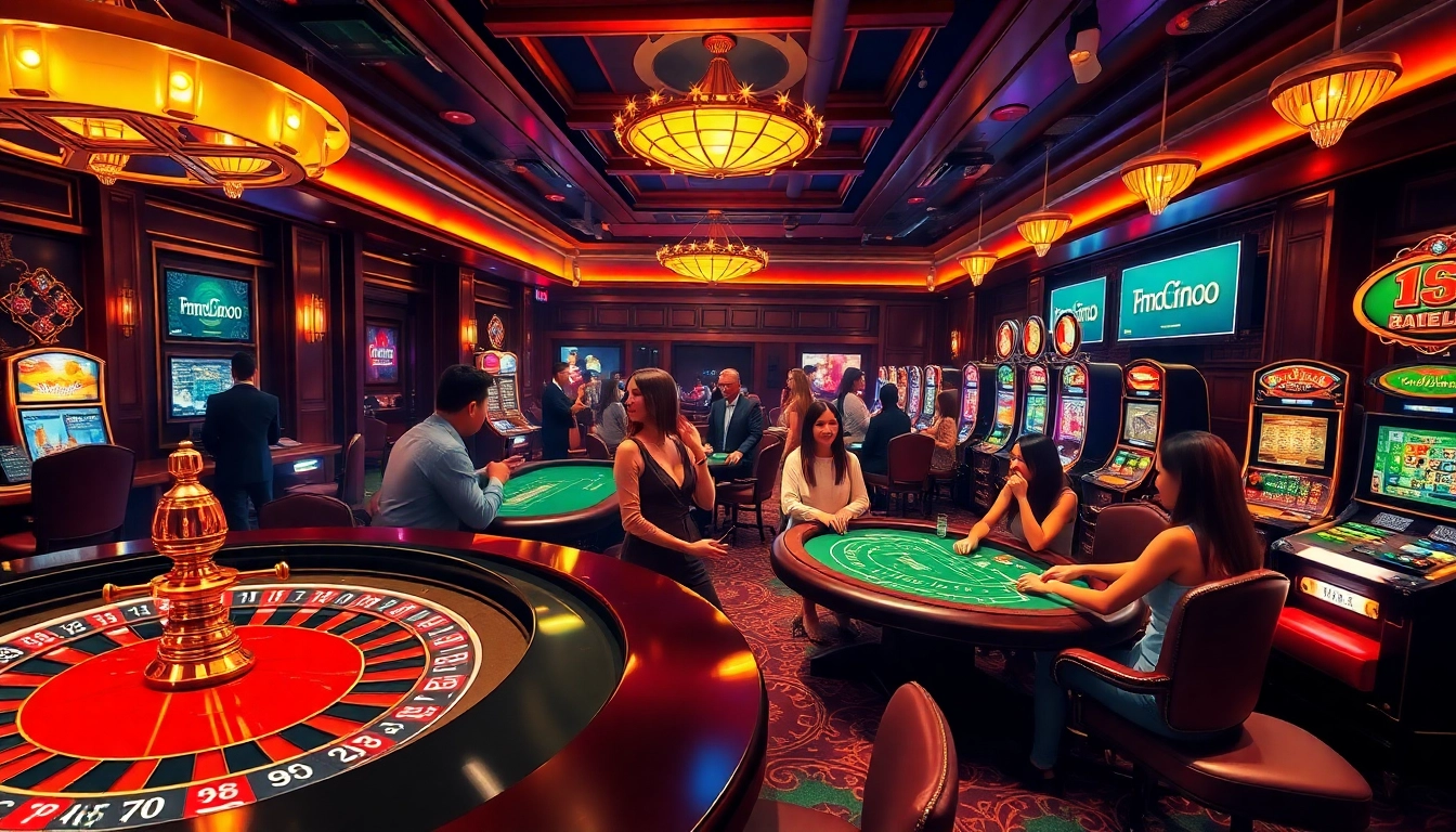 Experience the thrilling atmosphere of MM88 online casino with vibrant gaming elements and experienced players.