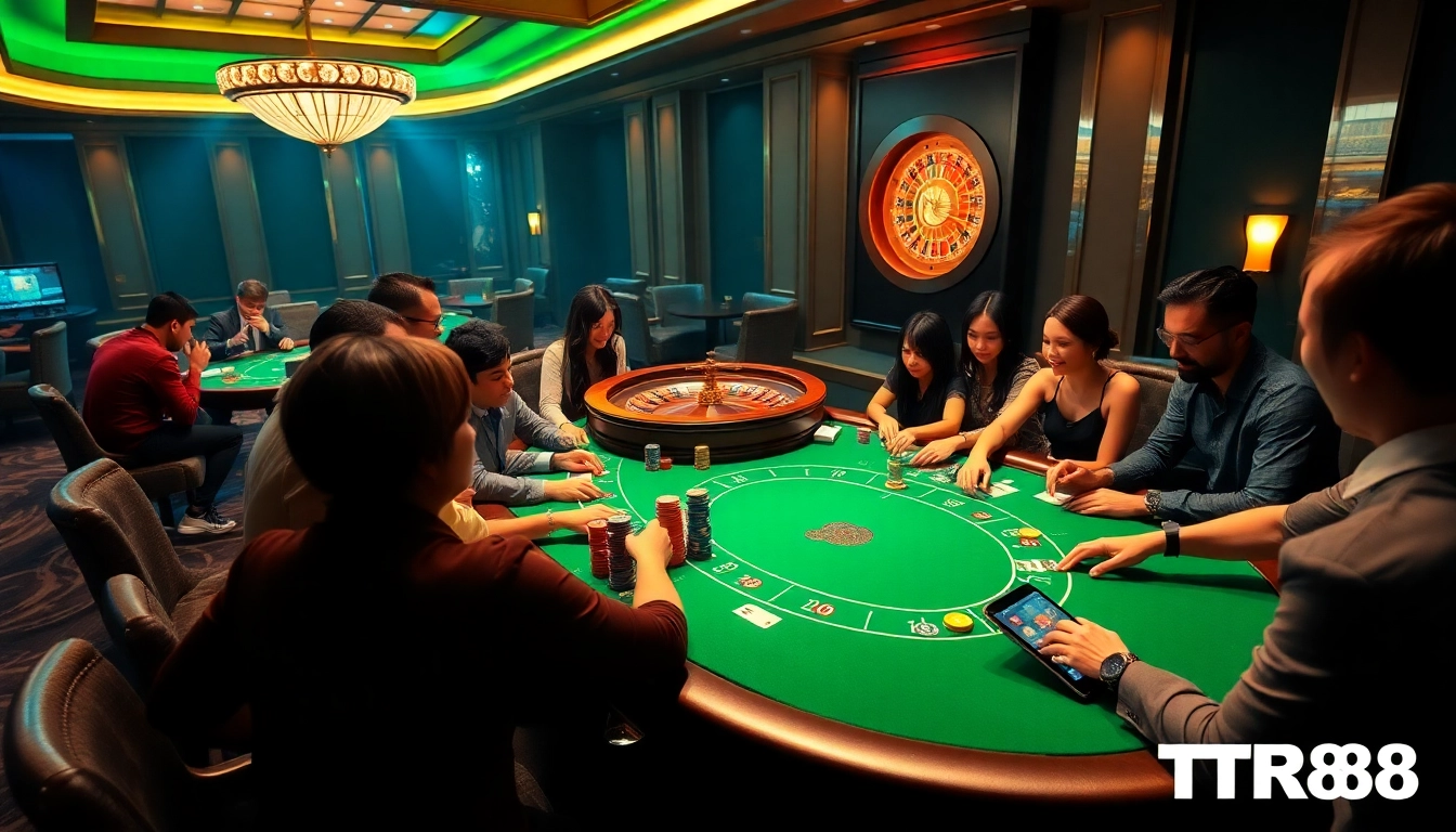 Experience the excitement of TR88 with vibrant casino games and poker enthusiasts.