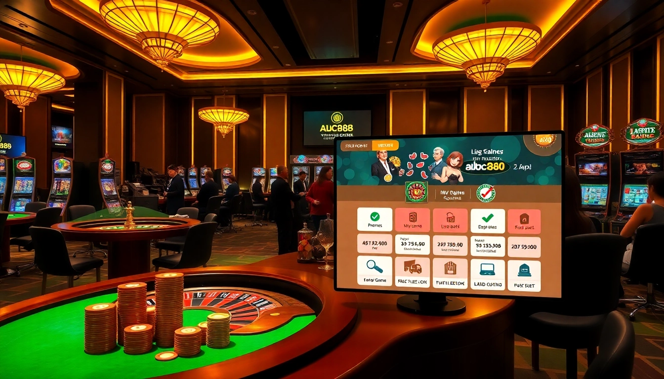 Experience luxury gaming at https://abc88.app/ with vibrant casino tables and exciting slot machines.