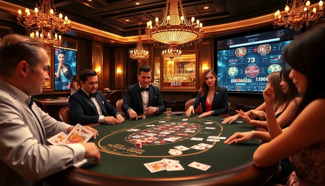 Experience thrilling poker action at https://bong88.casa/ with luxury gaming tables and vibrant chip colors.