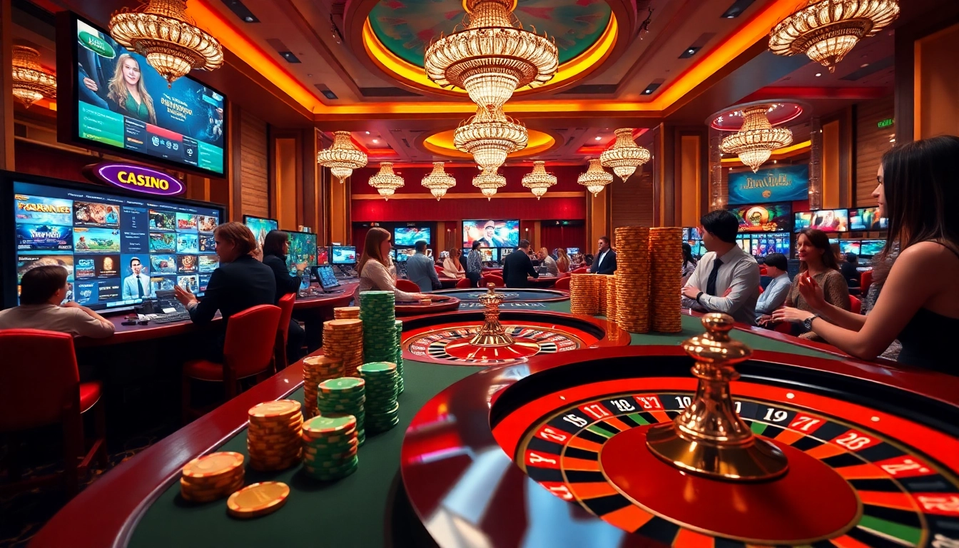 Experience excitement at https://688v.games/ with a luxurious casino scene featuring roulette and poker chips.