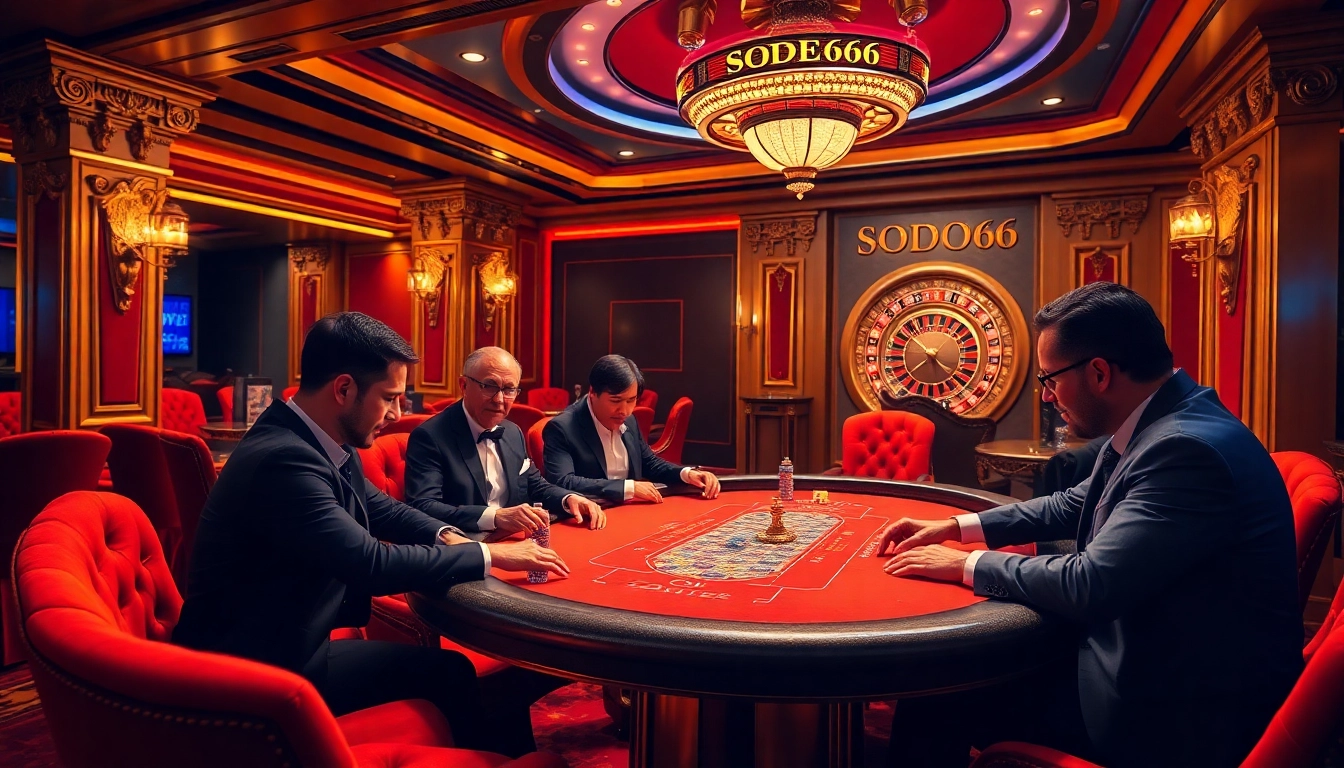Experience the thrill of SODO66 in a high-stakes casino poker game.