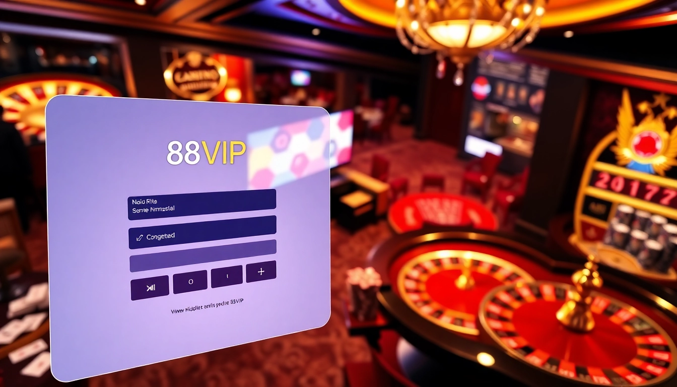 Experience Đăng Nhập Nhà Cái 68VIP with a vibrant online casino interface showcasing exciting gambling elements.