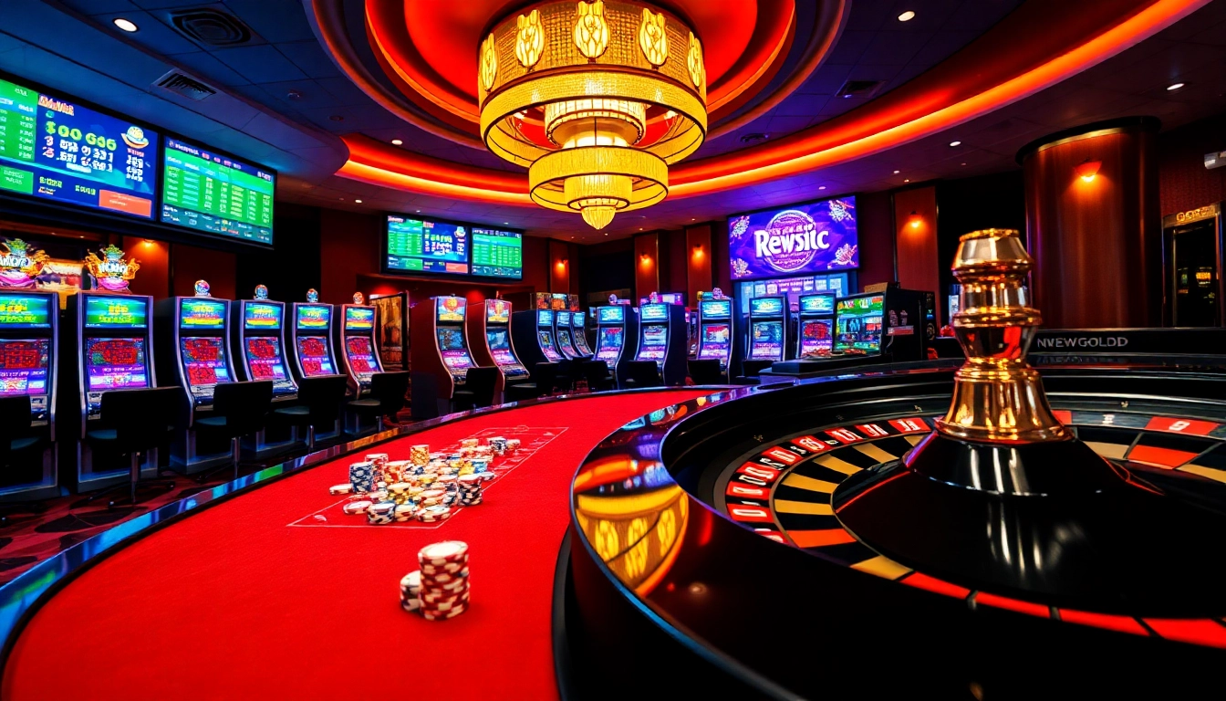 Experience the thrill of gambling at https://new88.gold/ with vibrant slot machines and a luxurious casino atmosphere.