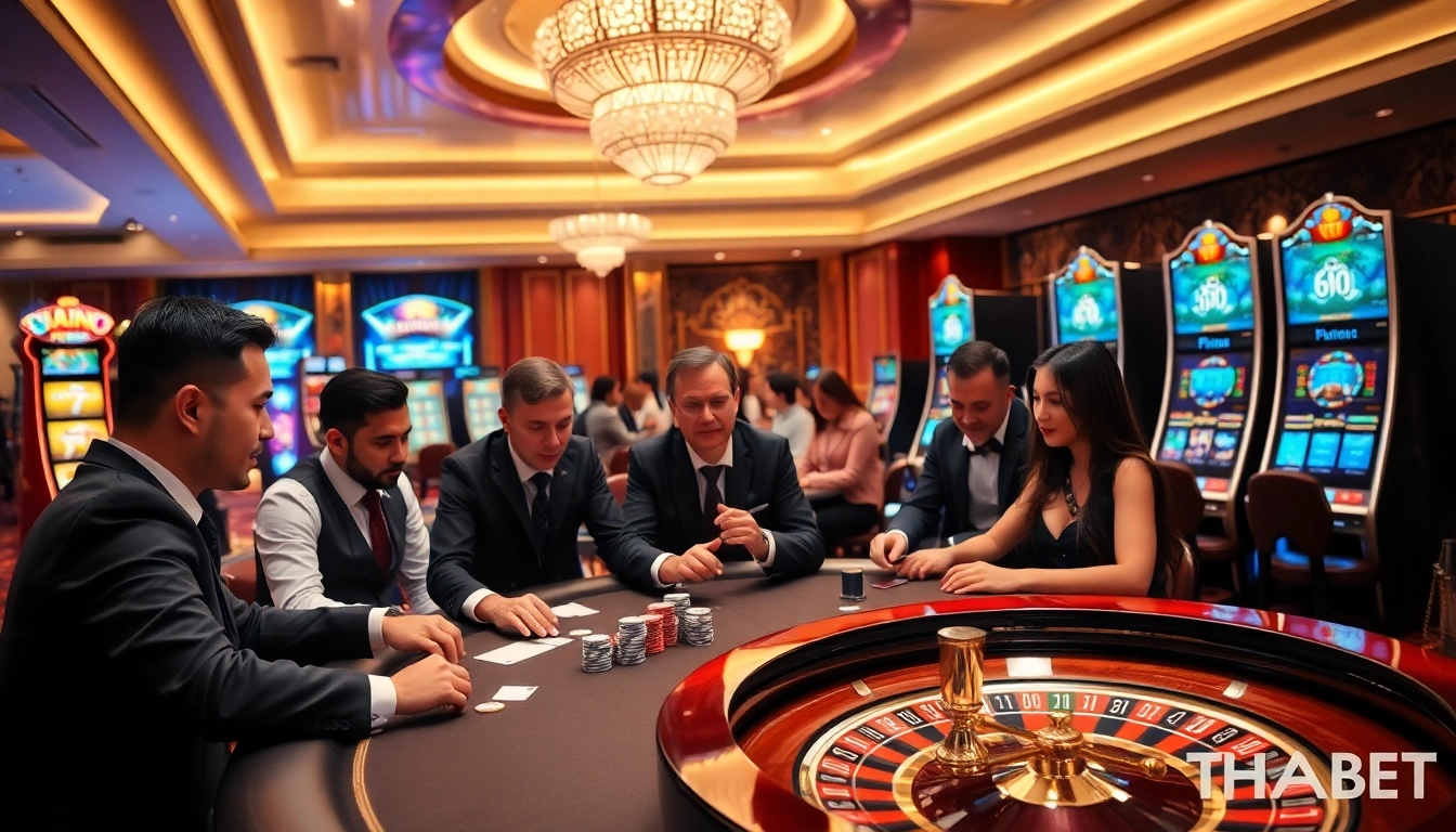 Experience THABET's vibrant casino atmosphere with engaging table games and thrilling slot machines.