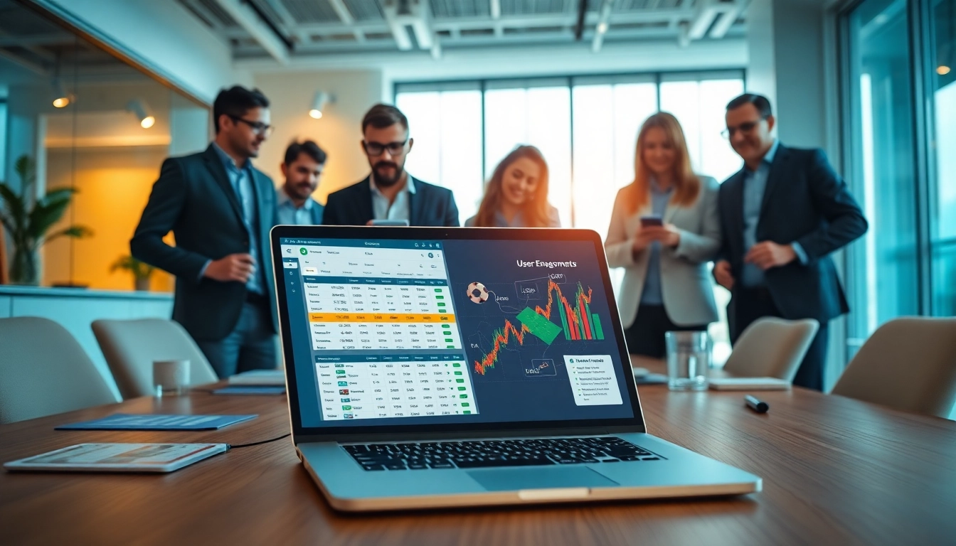 33WIN betting platform showcasing a modern interface in a collaborative office setting.