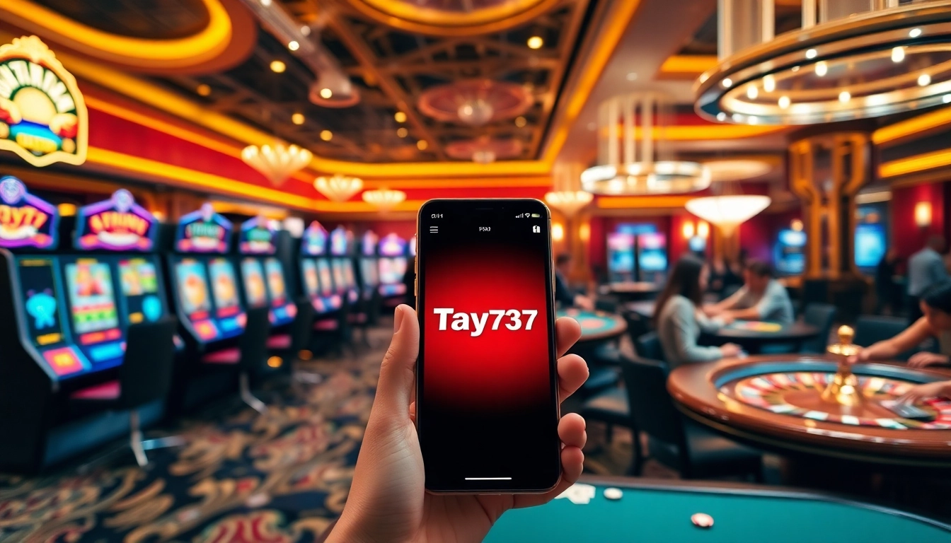 Experience the thrill of gaming at Taya777 with vibrant slot machines and elegant poker tables.