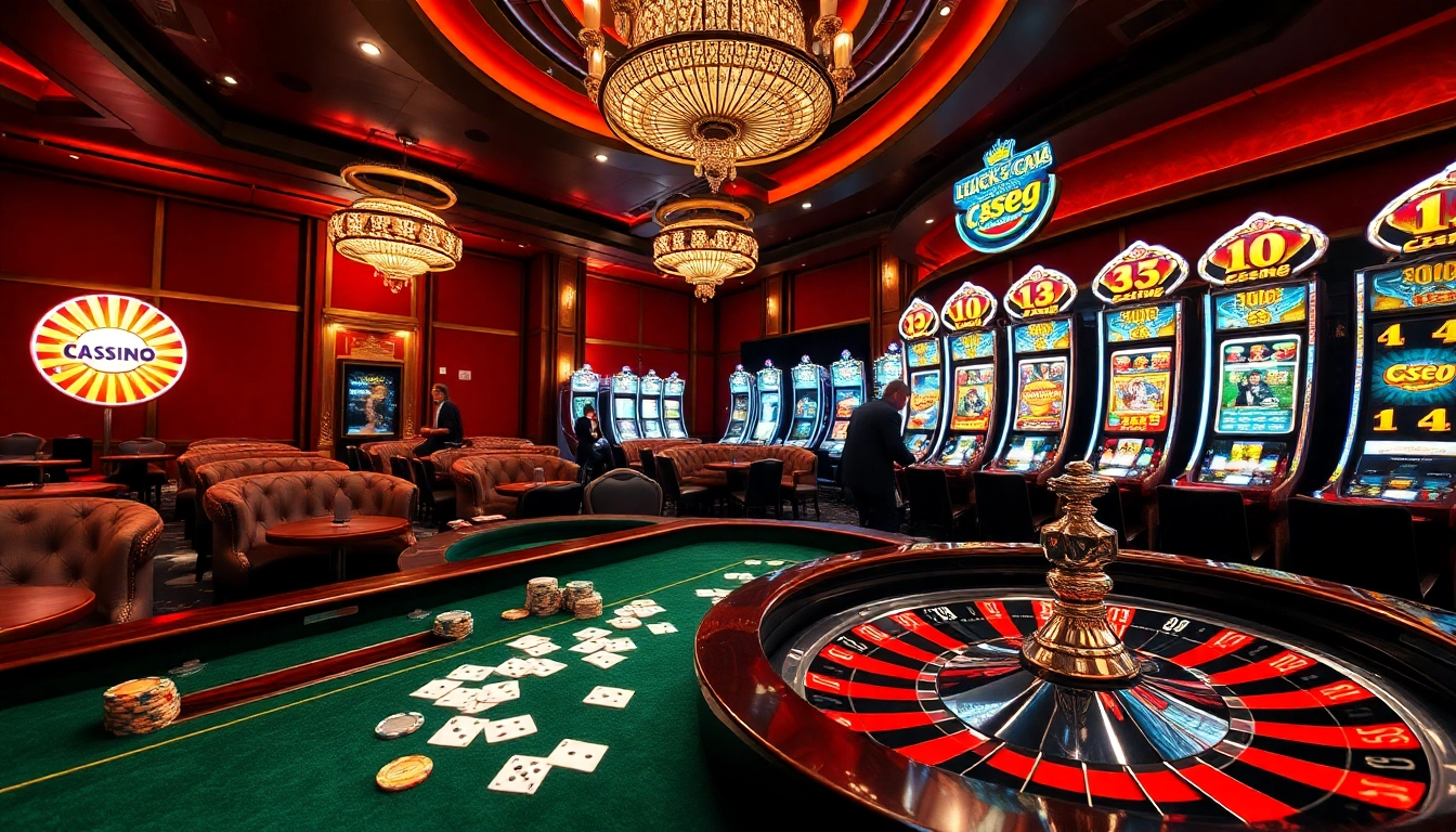 Experience the thrill of luck888 with vibrant casino tables and exciting slot machines.