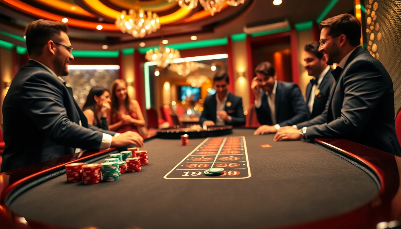 Gamblers enjoying a thrilling poker game at an upscale casino table featuring 88xx.