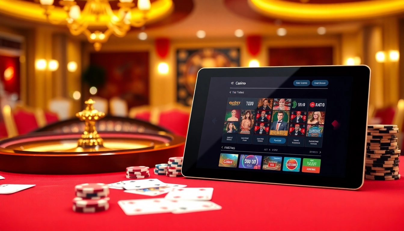 Experience gaming thrills with https://j88.gives/ showcasing a luxurious casino atmosphere.