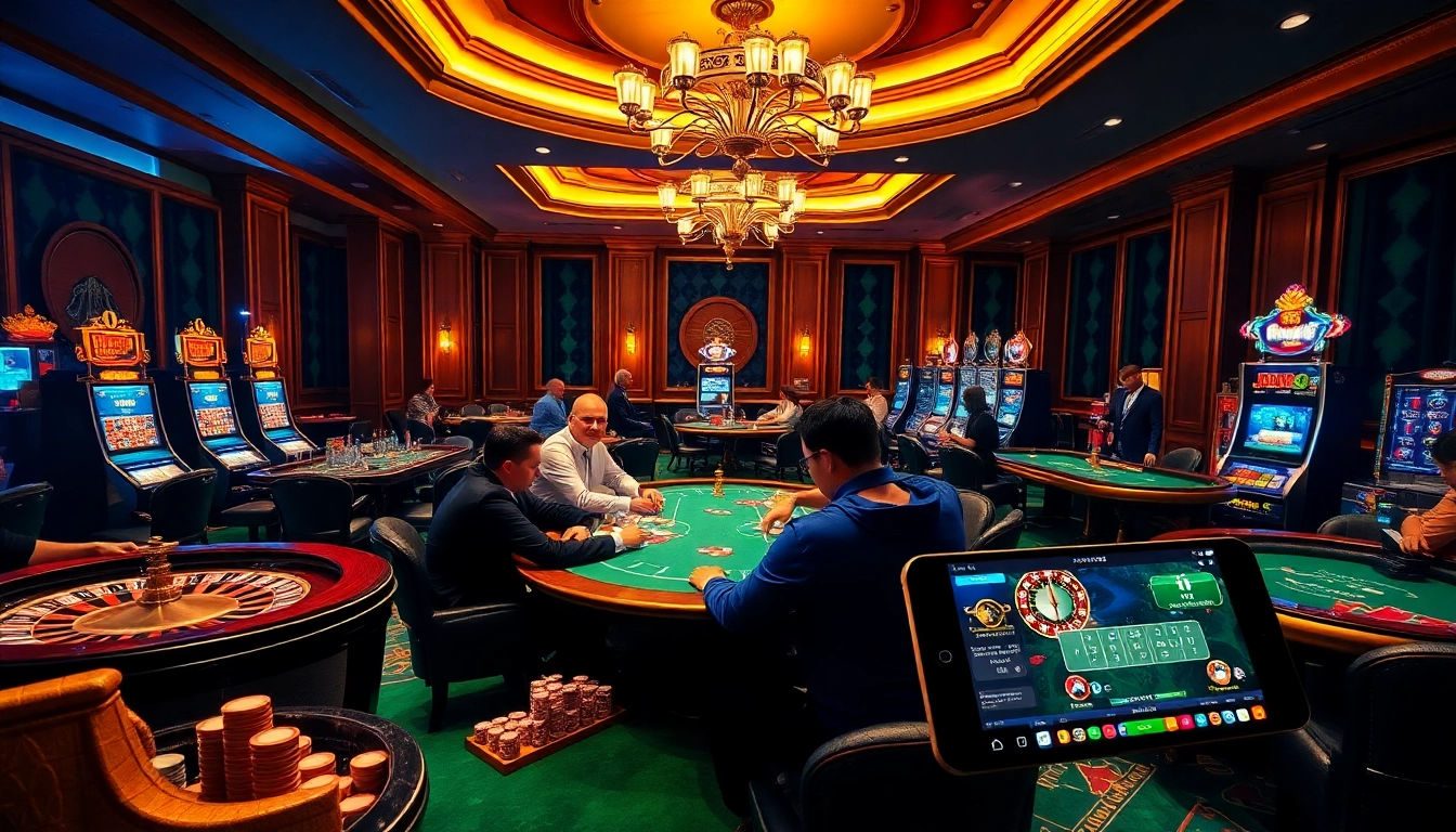 Engaging players at the casino with high-stakes games, showcasing the thrill of gambling at https://rr88.pizza/.