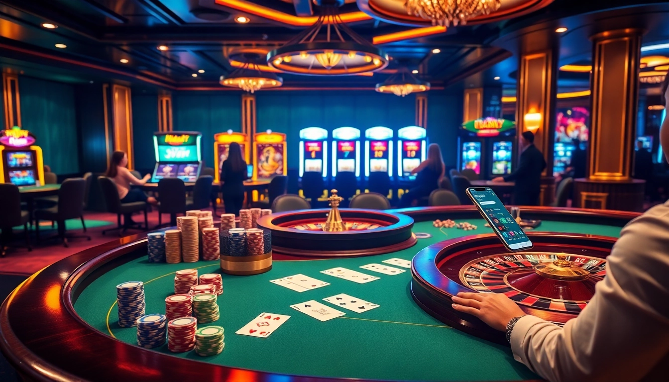 Engaging betting action on a polished casino table featuring hz88.forum poker chips and cards