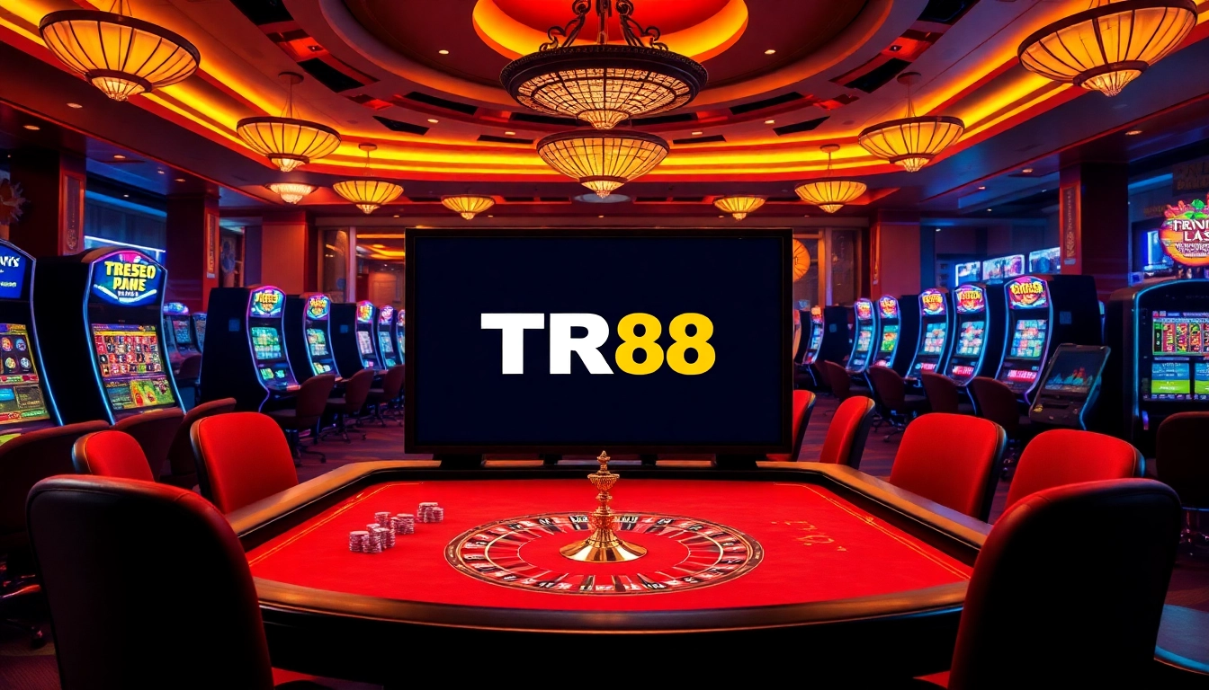 Experience the thrill of TR88 with vibrant casino games and sophisticated betting tables.