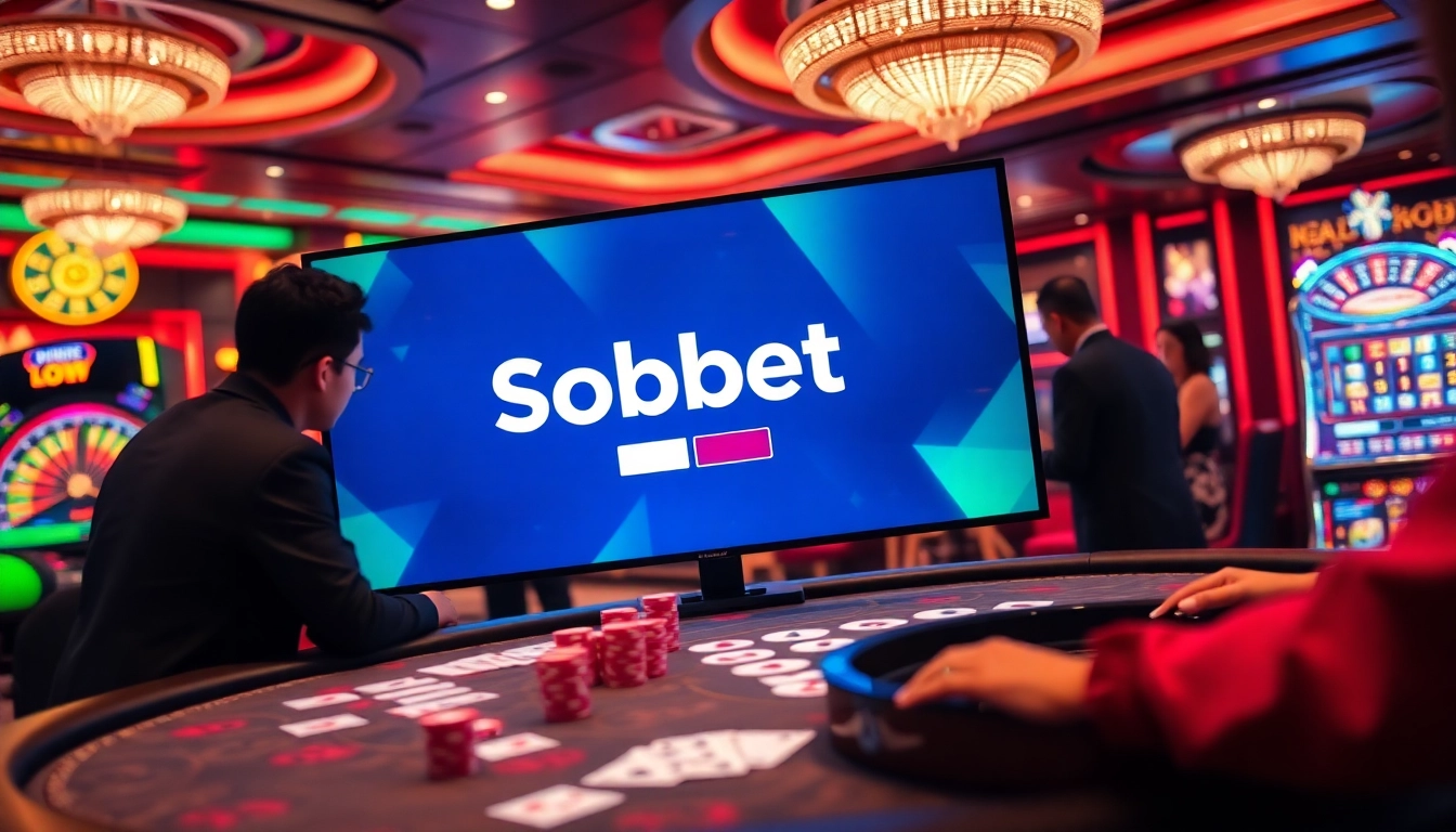 Betting excitement at sbobet login indonesia with vibrant casino atmosphere and engaging players.
