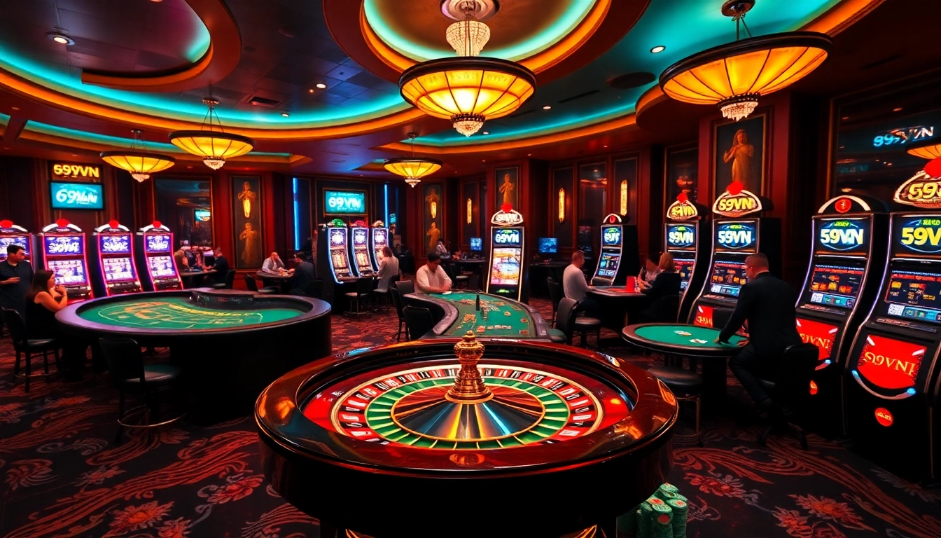 Experience the excitement of gaming at 69VN casino with vibrant tables and thrilling action.