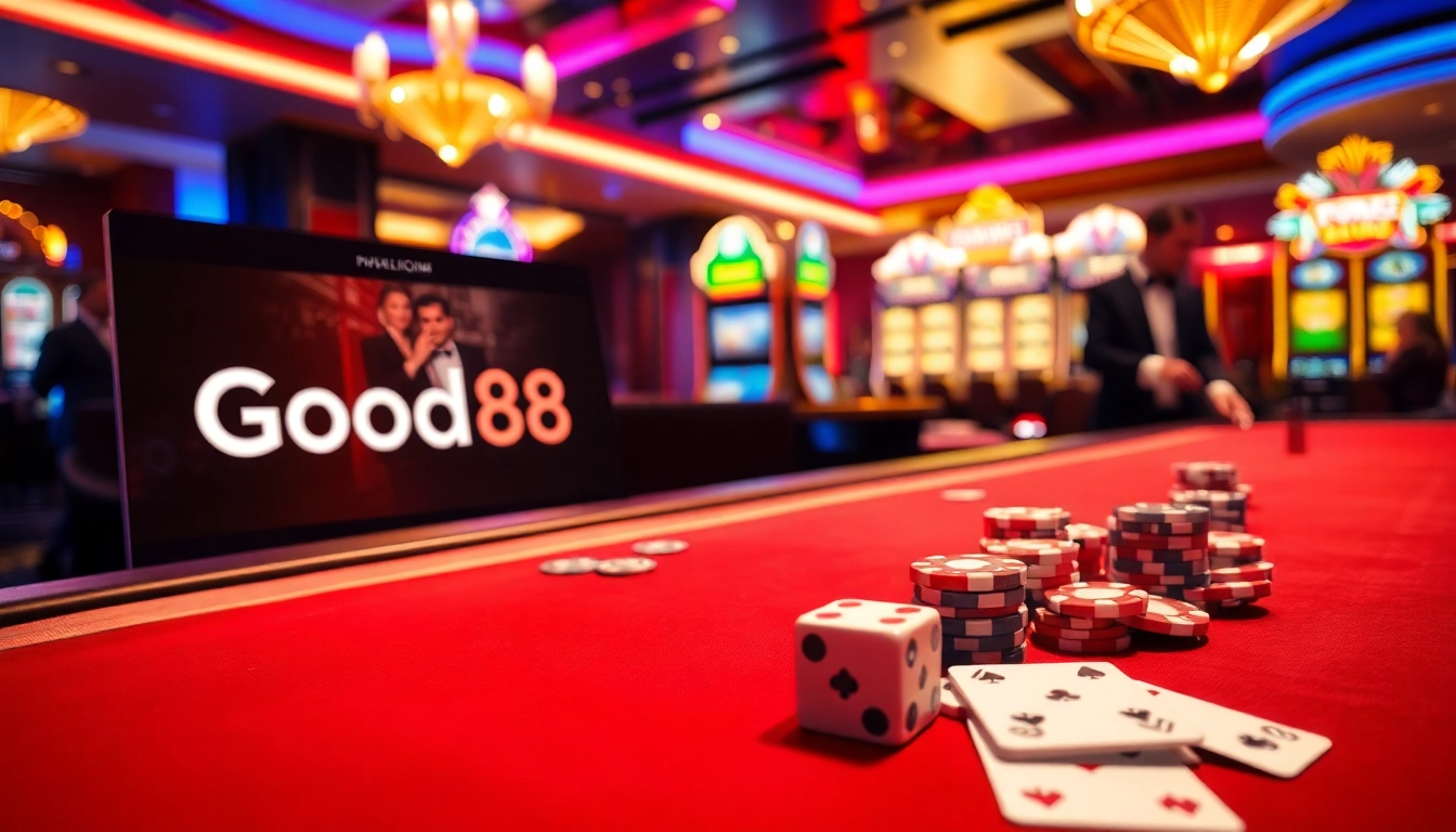 Experience the thrill of winning at Good88's vibrant casino games with colorful chips and immersive gameplay.