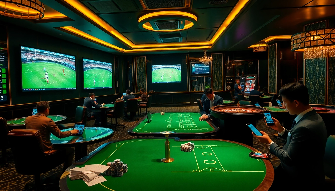 Situs Judi Bola offers an exciting sports betting experience with luxury casino tables and mobile devices.