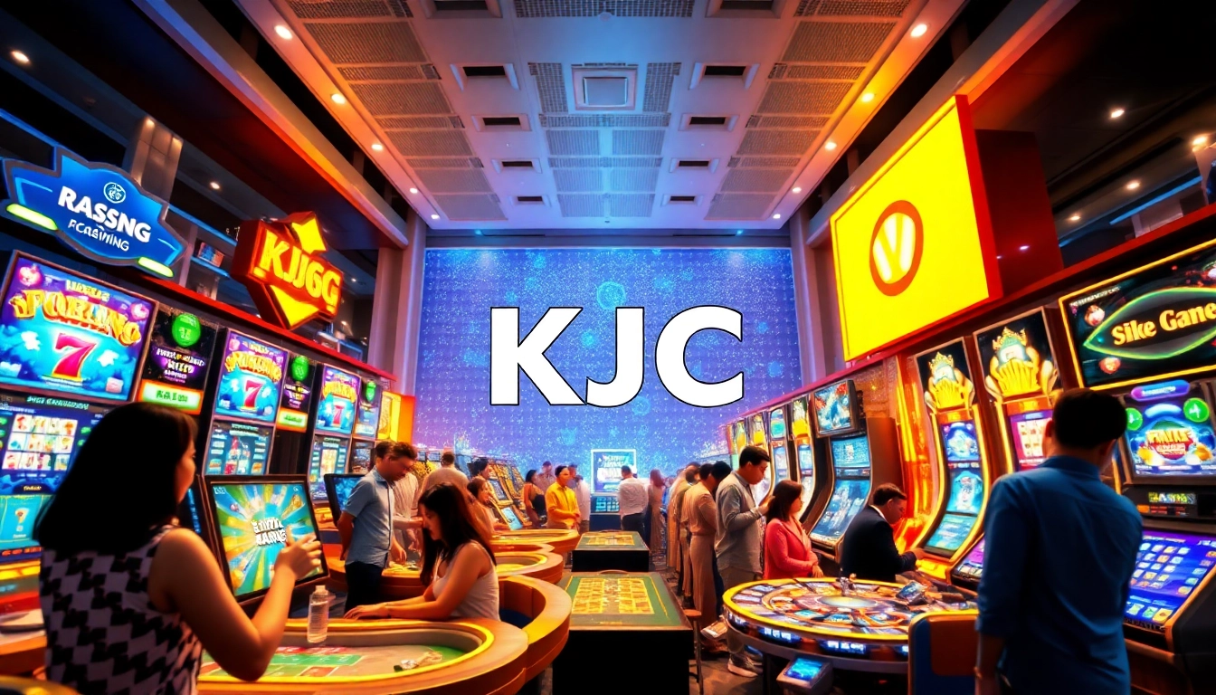KJC’s vibrant online gaming environment featuring diverse players and modern technology for an engaging experience.