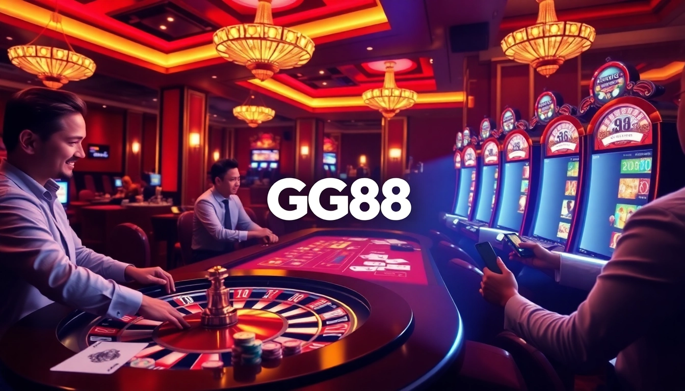 Experience thrilling online gambling with GG88 at https://gg88.my/, featuring poker games and vibrant slot machines.