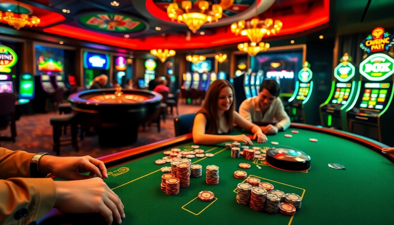 Experience high-stakes gaming at keonhacai5 with thrilling poker action and vibrant casino atmosphere.