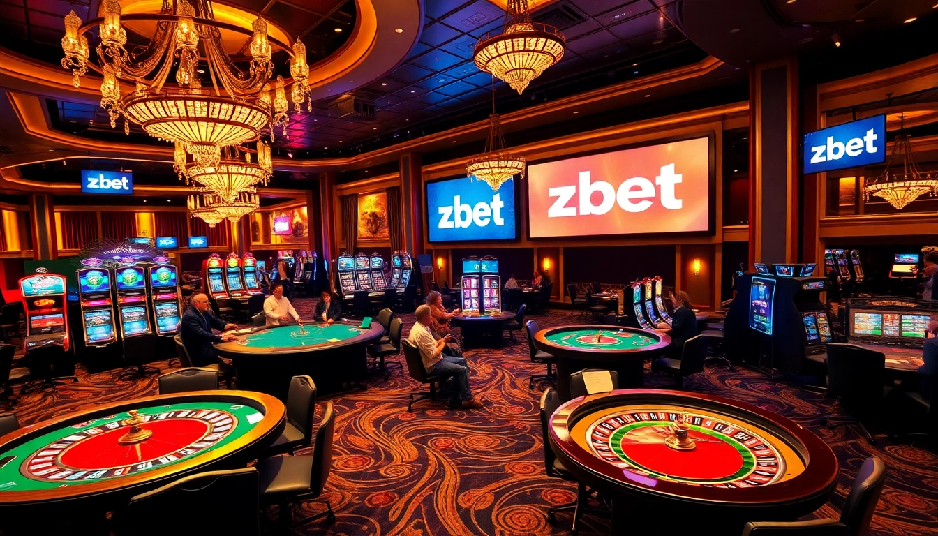 Players enjoying a thrilling moment at zbet casino with engaging games and vibrant atmosphere.