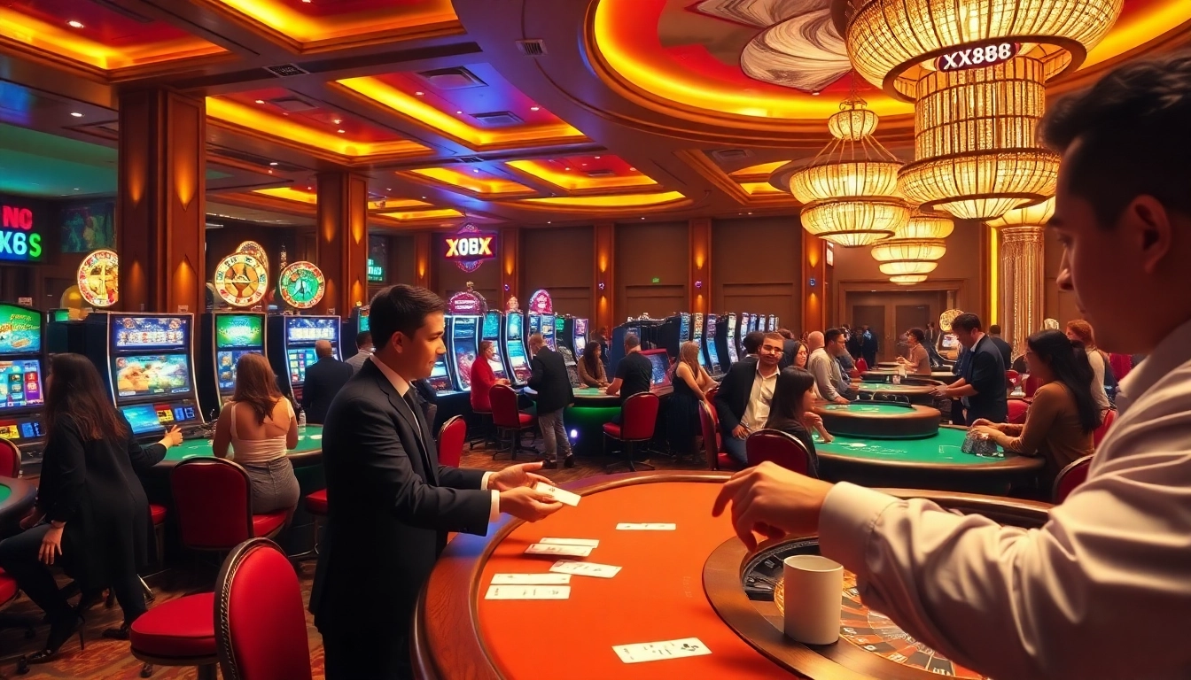 Experience the excitement of XX88 with players engaging in thrilling casino games.