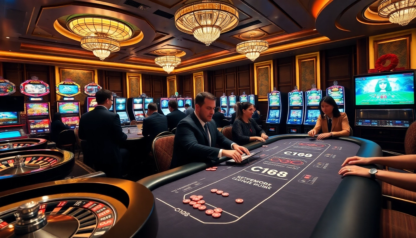 Experience top-notch gaming at C168 with vibrant casino tables and excitement.