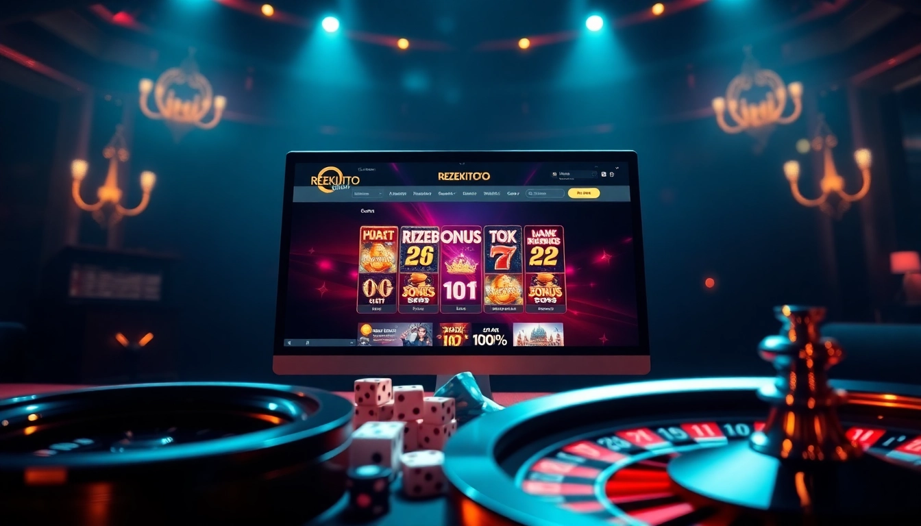 Experience the excitement of REZEKITOTO's slot bonus new member 100% with an engaging online gambling interface.