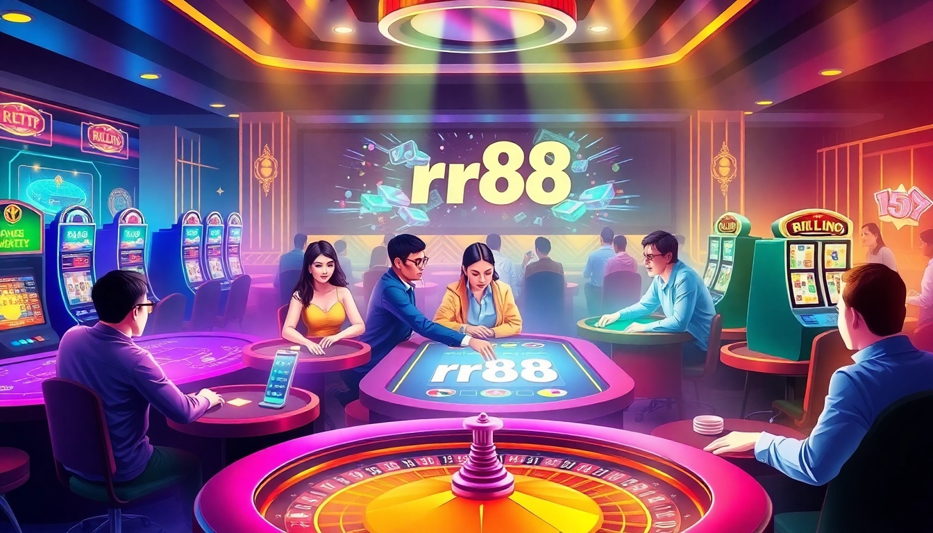 Experience the thrill of casino gaming with rr88 at vibrant poker tables and engaging slot machines.