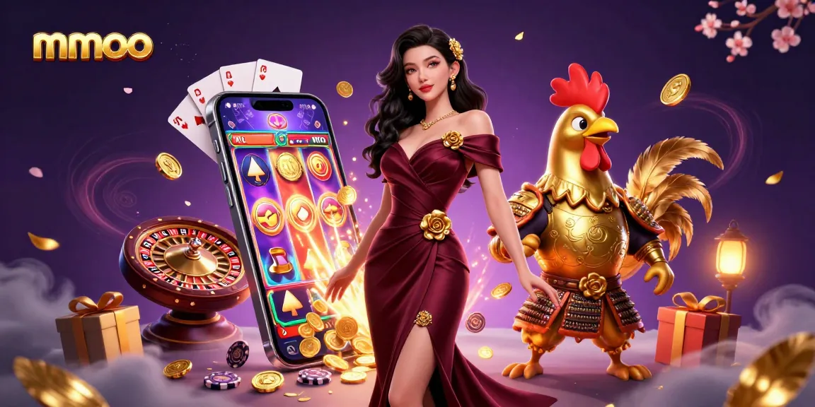 Experience thrilling moments at mmoo with glamorous characters and vibrant casino elements.
