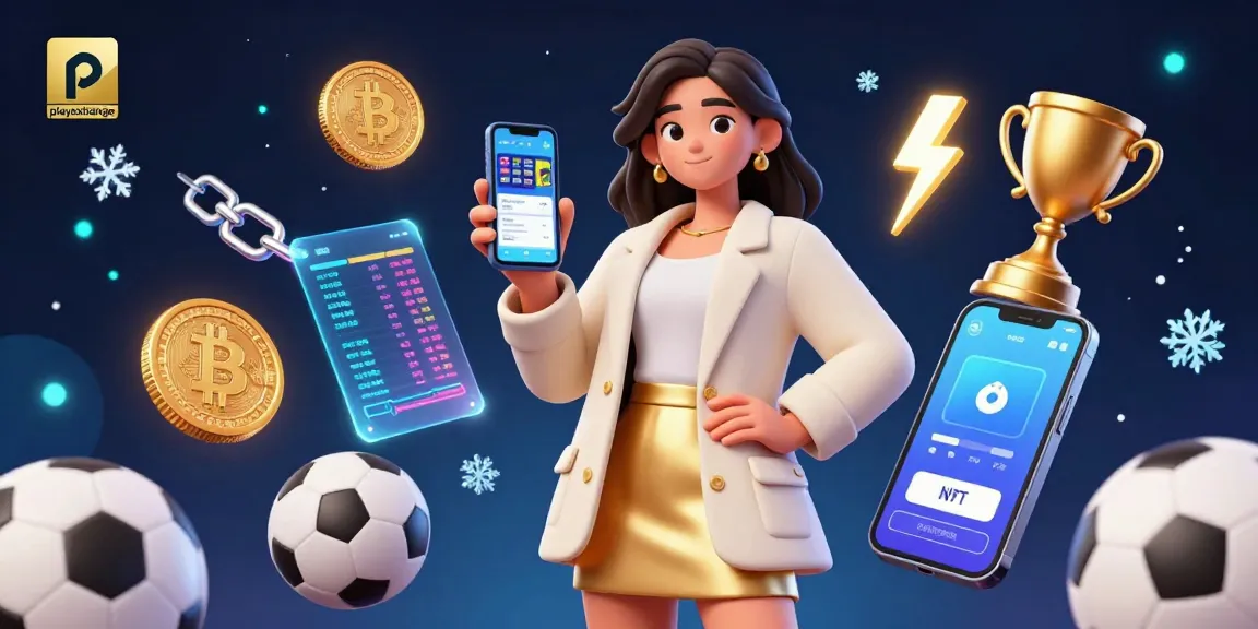 Engage with the playexchange platform through this vibrant sports betting scene featuring a stylish Asian woman.