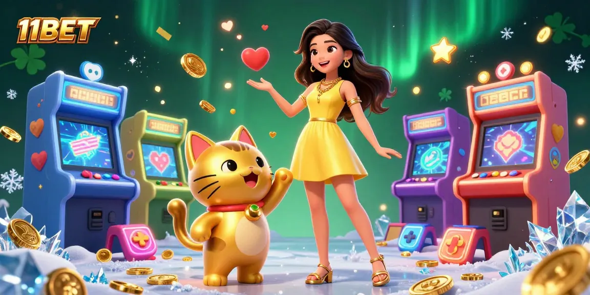 Experience the excitement of 11BET with engaging gaming elements and characters.