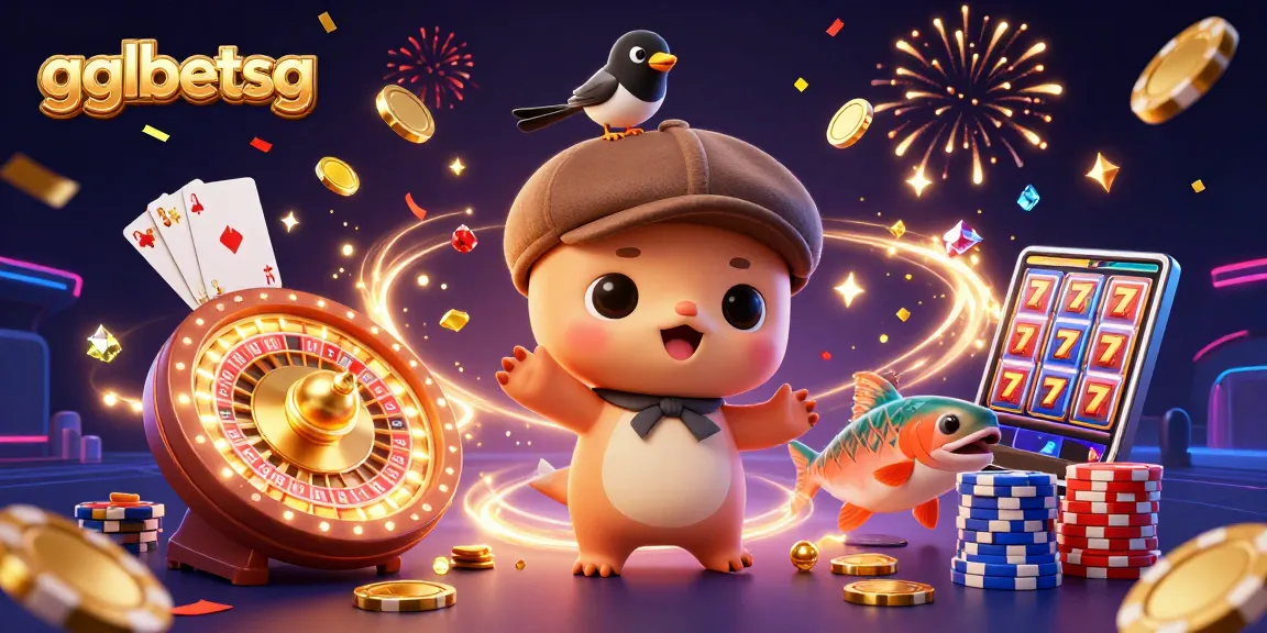 Experience thrilling gglbetsg action with vibrant characters and casino elements in a dynamic 3D scene.