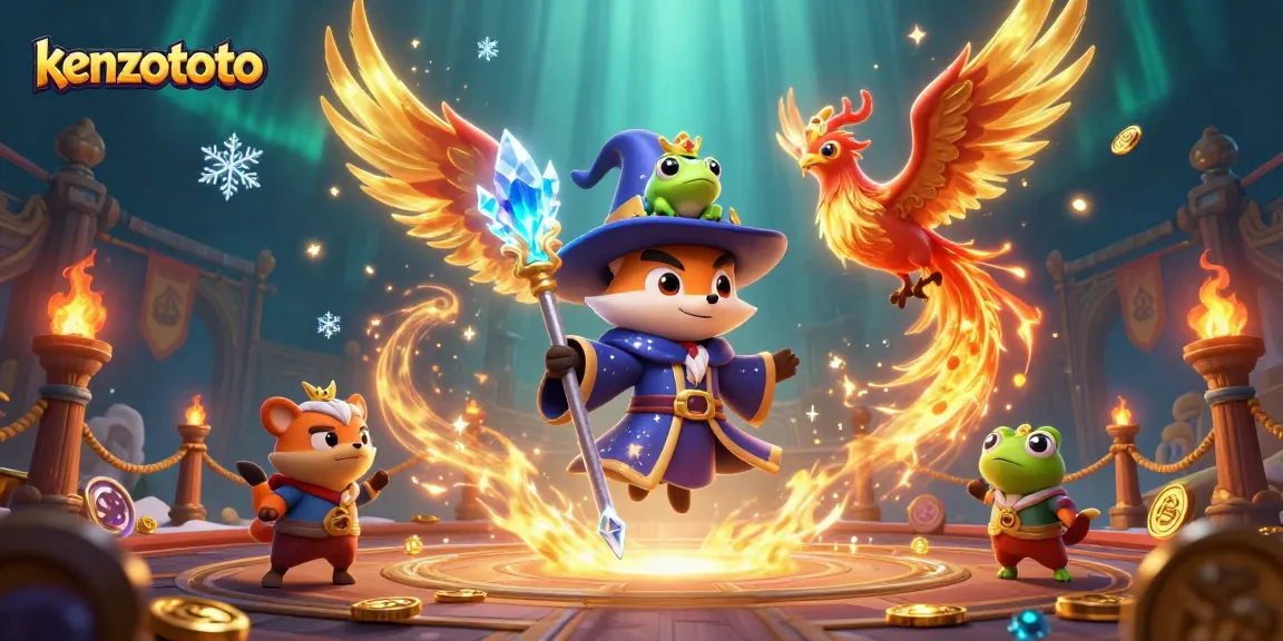 Engage in thrilling games at kenzototo's online casino experience with magical elements and vibrant visuals.