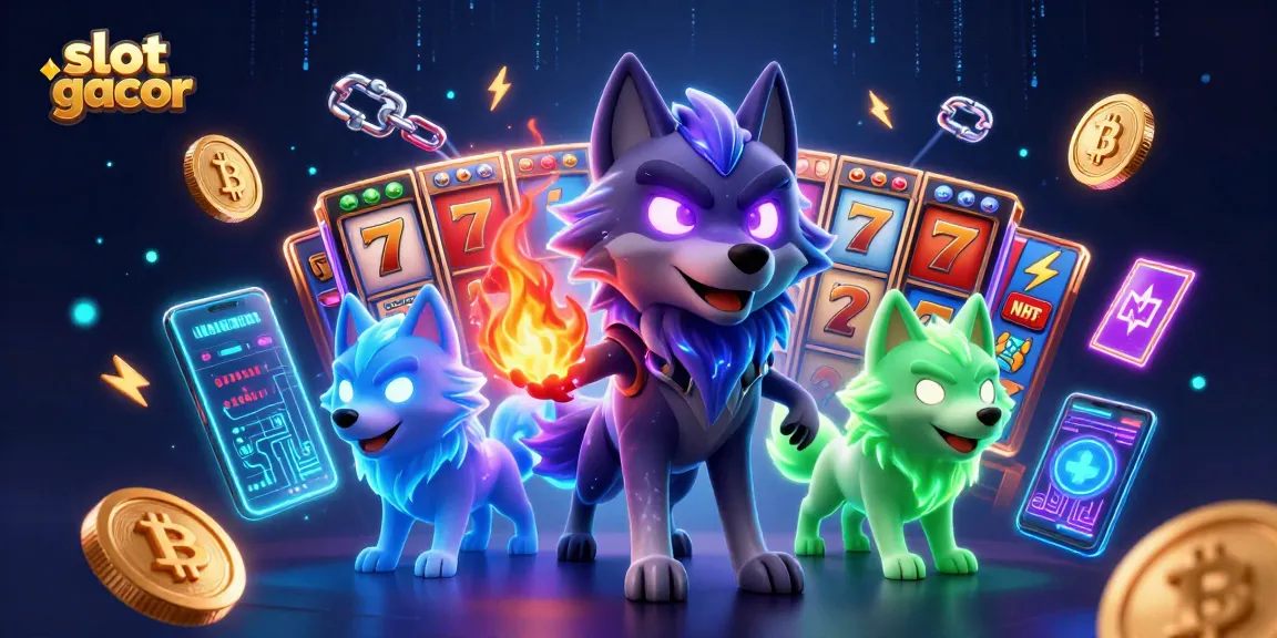Experience thrilling slot gacor action with vibrant characters and exciting game elements in this dynamic illustration.
