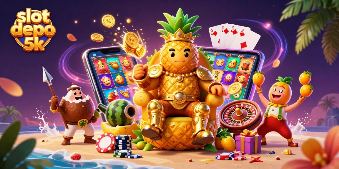 Engage your luck at slot depo 5k with vibrant 3D casino characters and dynamic gaming elements