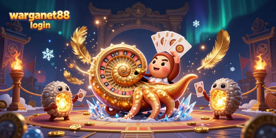 Experience seamless gameplay with warganet88 login, featuring the vibrant 3D casino scene in an immersive fantasy layout.