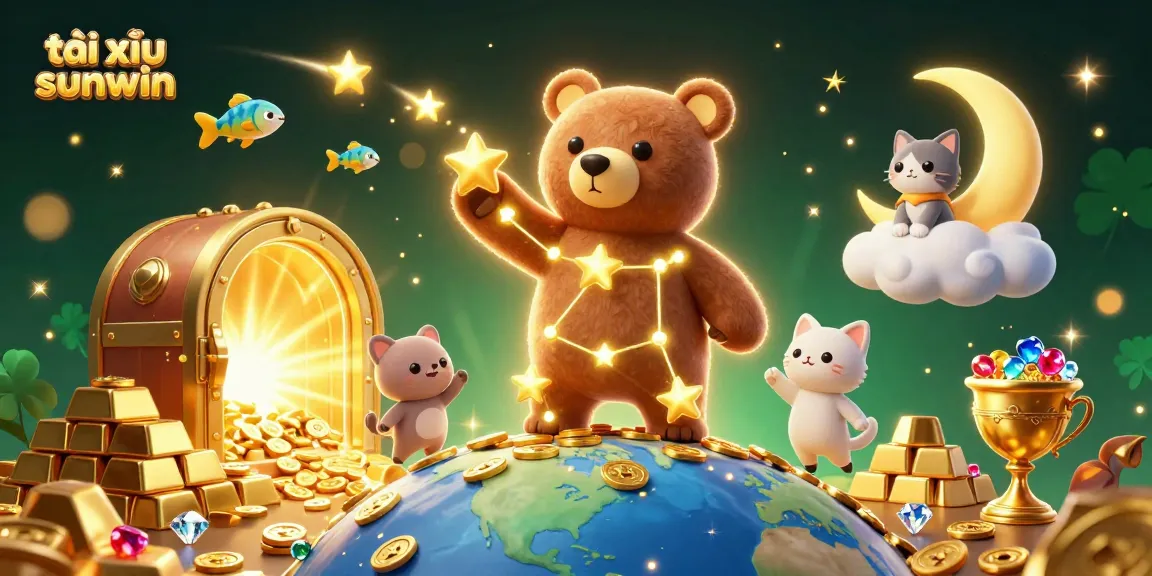 Experience tài xỉu sunwin in an enchanting 3D cartoon universe bursting with treasures and excitement.