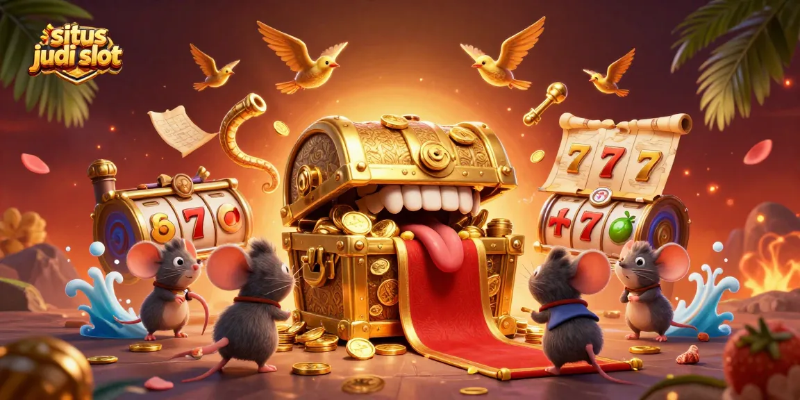 Menangkan situs judi slot terpercaya dengan peti harta karun menggoda dan simbol kaya.