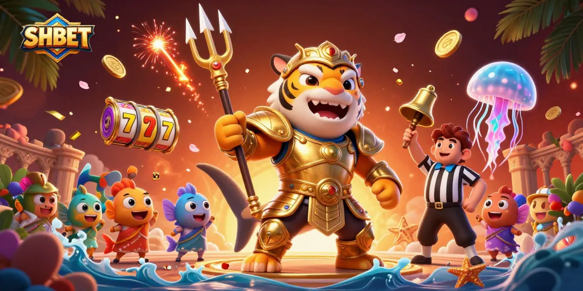 Experience premium gaming at SHBET with an exciting 3D casino scene filled with dynamic action.