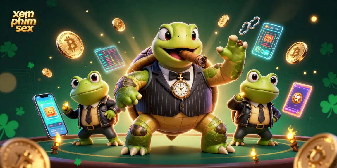 Engage with xem phim sex on a lively casino scene featuring a mobster turtle and bullfrog enforcers.
