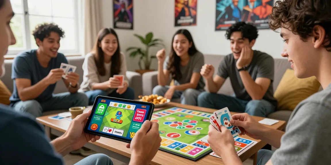 Exciting gameplay on Card Rummy APK, showcasing apk download benefits amidst friends celebrating wins.