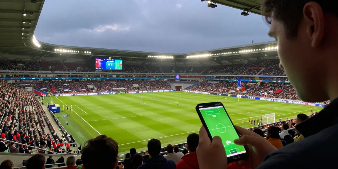 แทงบอลโลก predictions with live betting odds and match statistics displayed in dynamic stadium atmosphere.