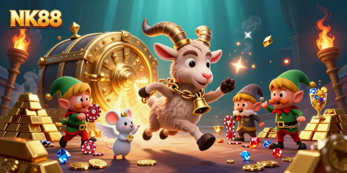 Experience the thrill of NK88 as quirky characters engage in a chaotic casino heist.
