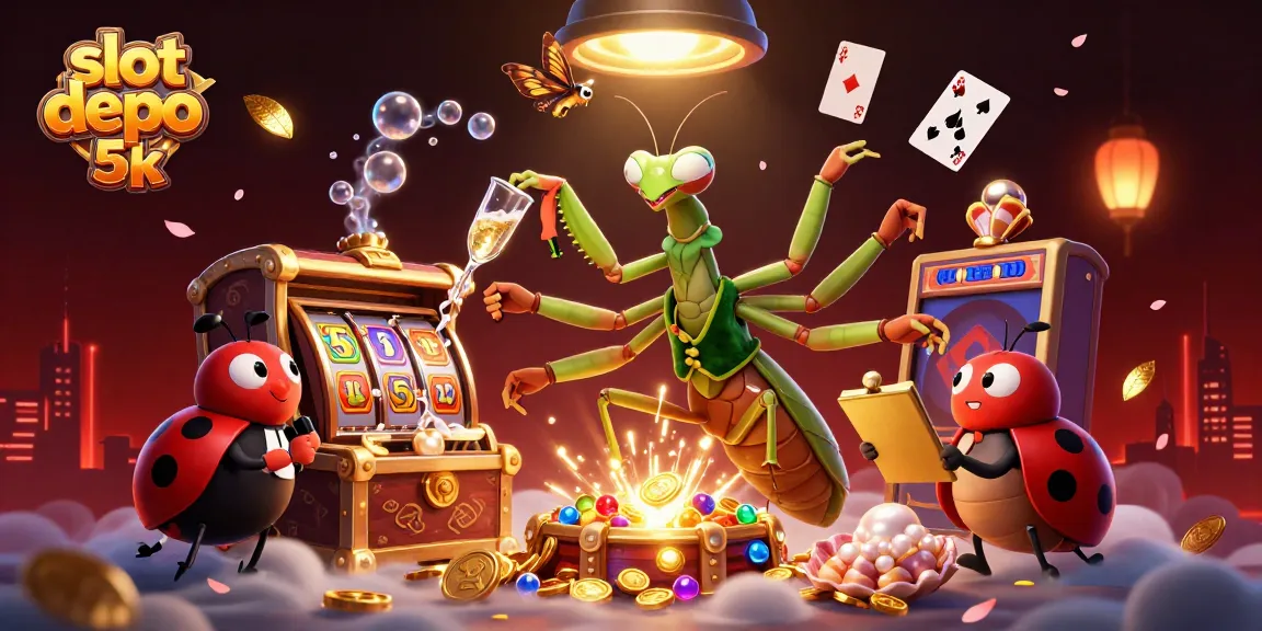 Experience the excitement of slot depo 5k with vibrant symbols and thrilling gameplay in 3D.